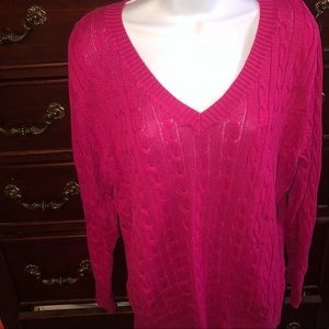 Lane Bryant pink sweater 22/24